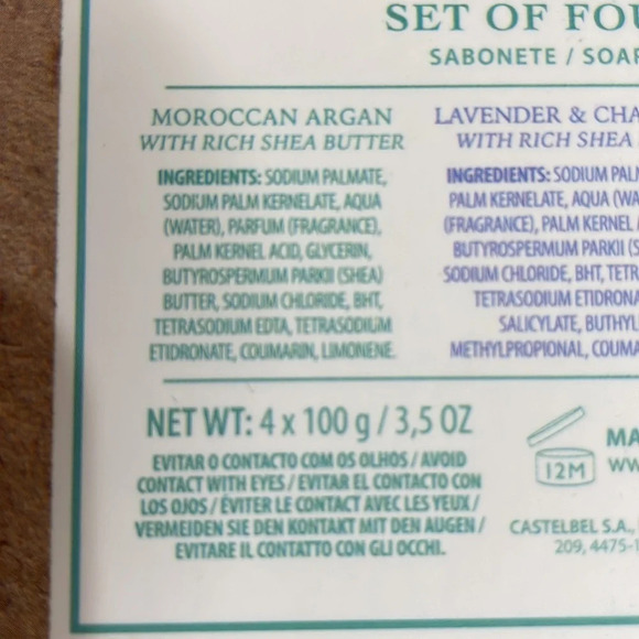 Set of 4 Castelbel Porto Luxury Scented Soaps Gift Set - Picture 10 of 13